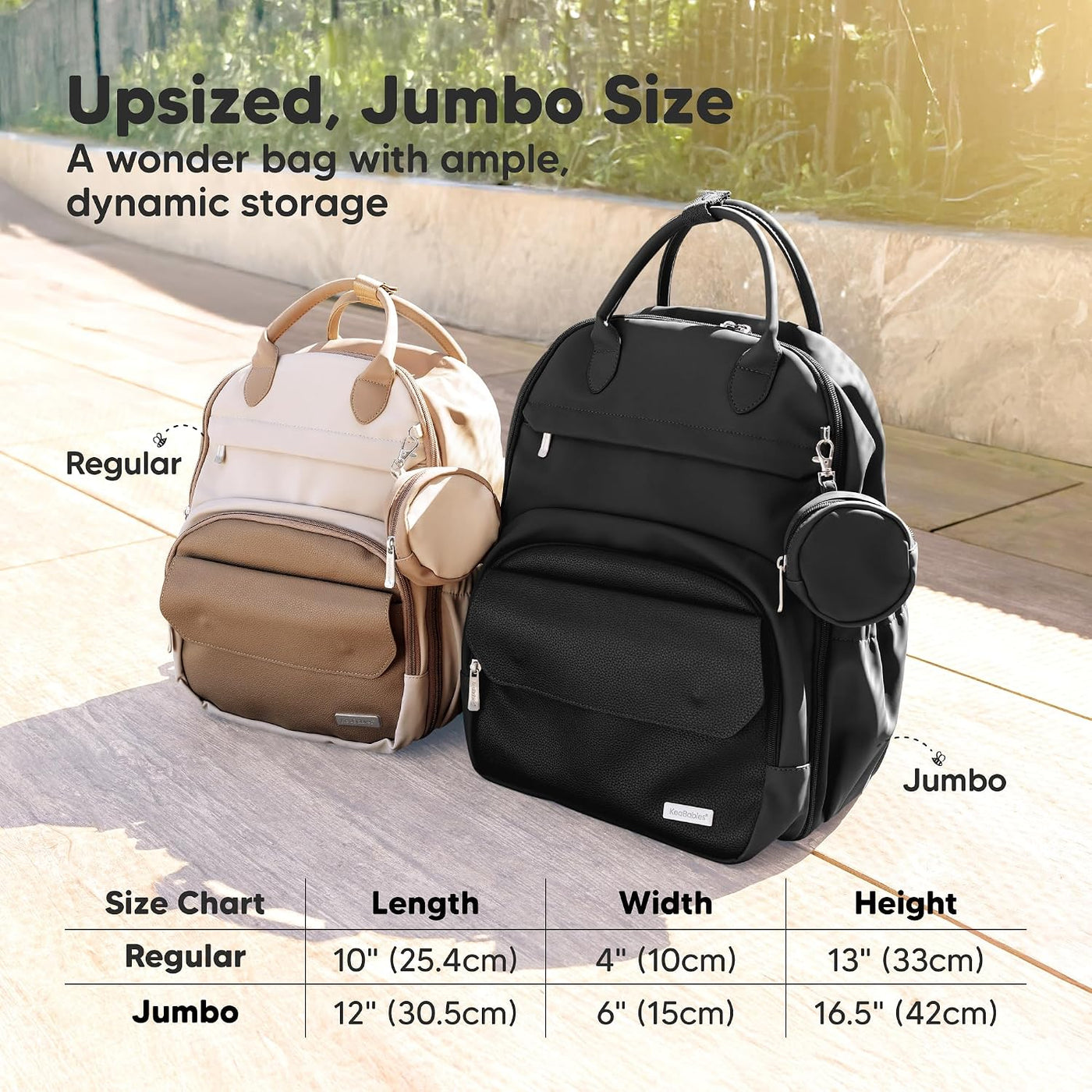 KeaBabies Mochila para Pañales - Mochilas Multifuncionales de Viaje...