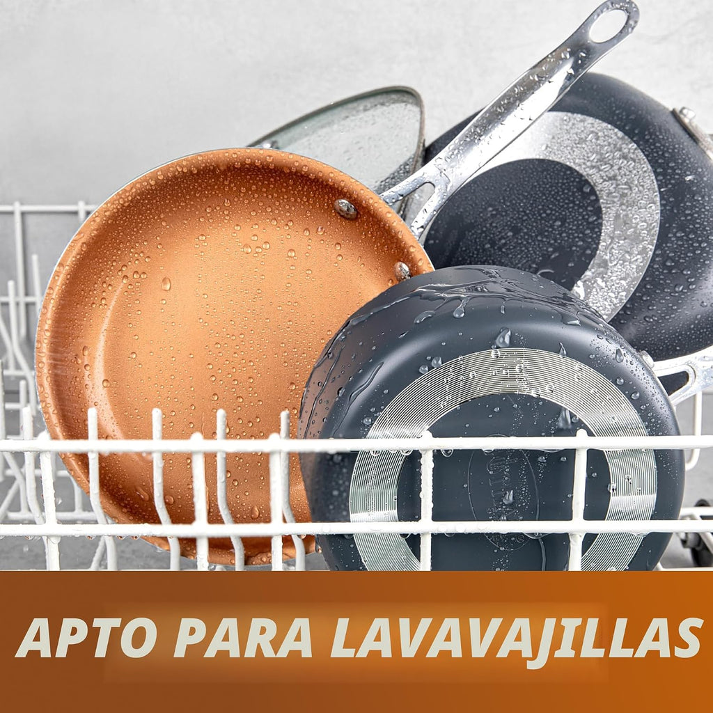 GOTHAM STEEL - Juego de 12 piezas de utensilios de cocina de cerámi...