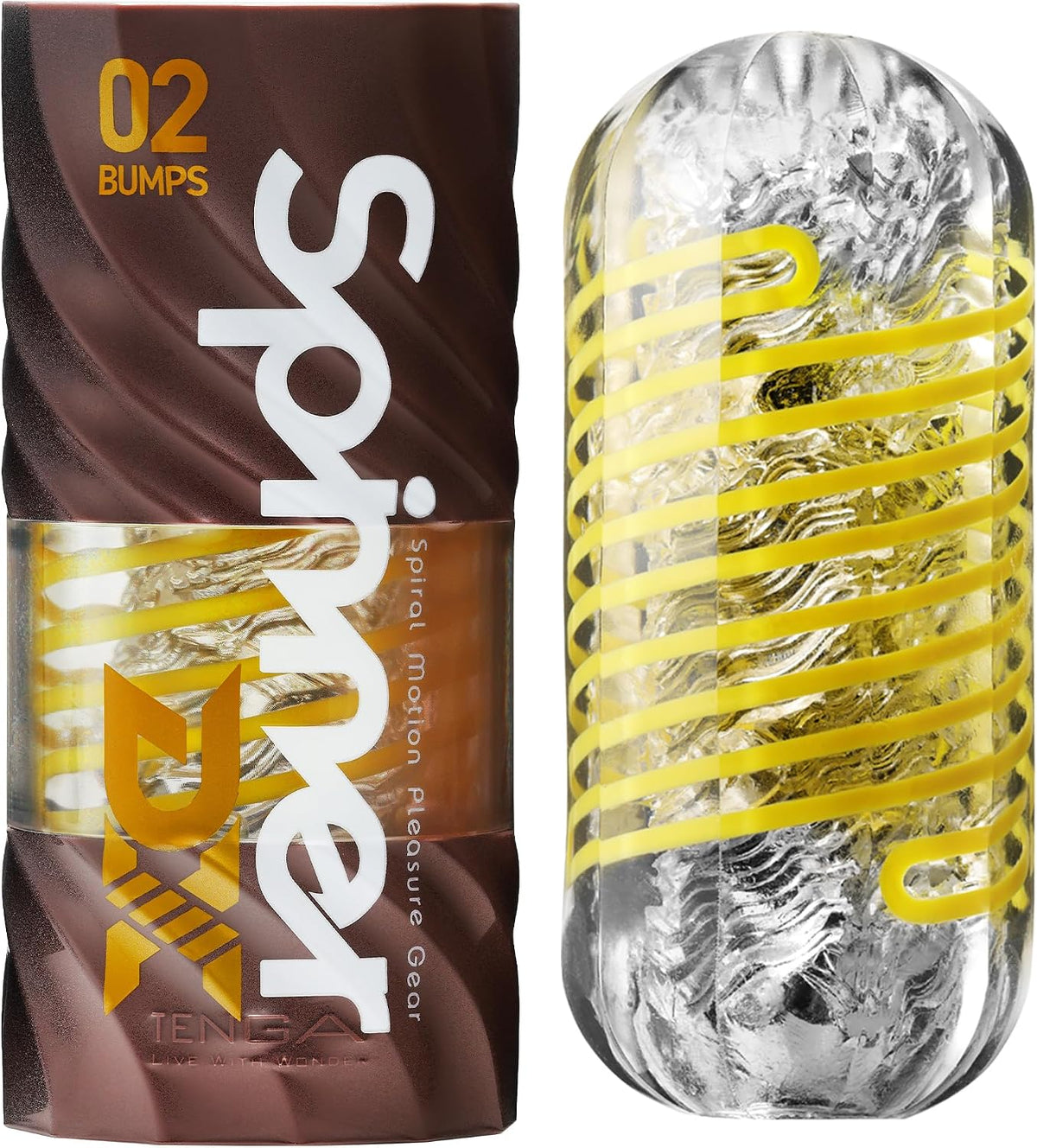 TENGA Spinner DX 02 Protuberancias, movimiento espiral, reutilizabl...