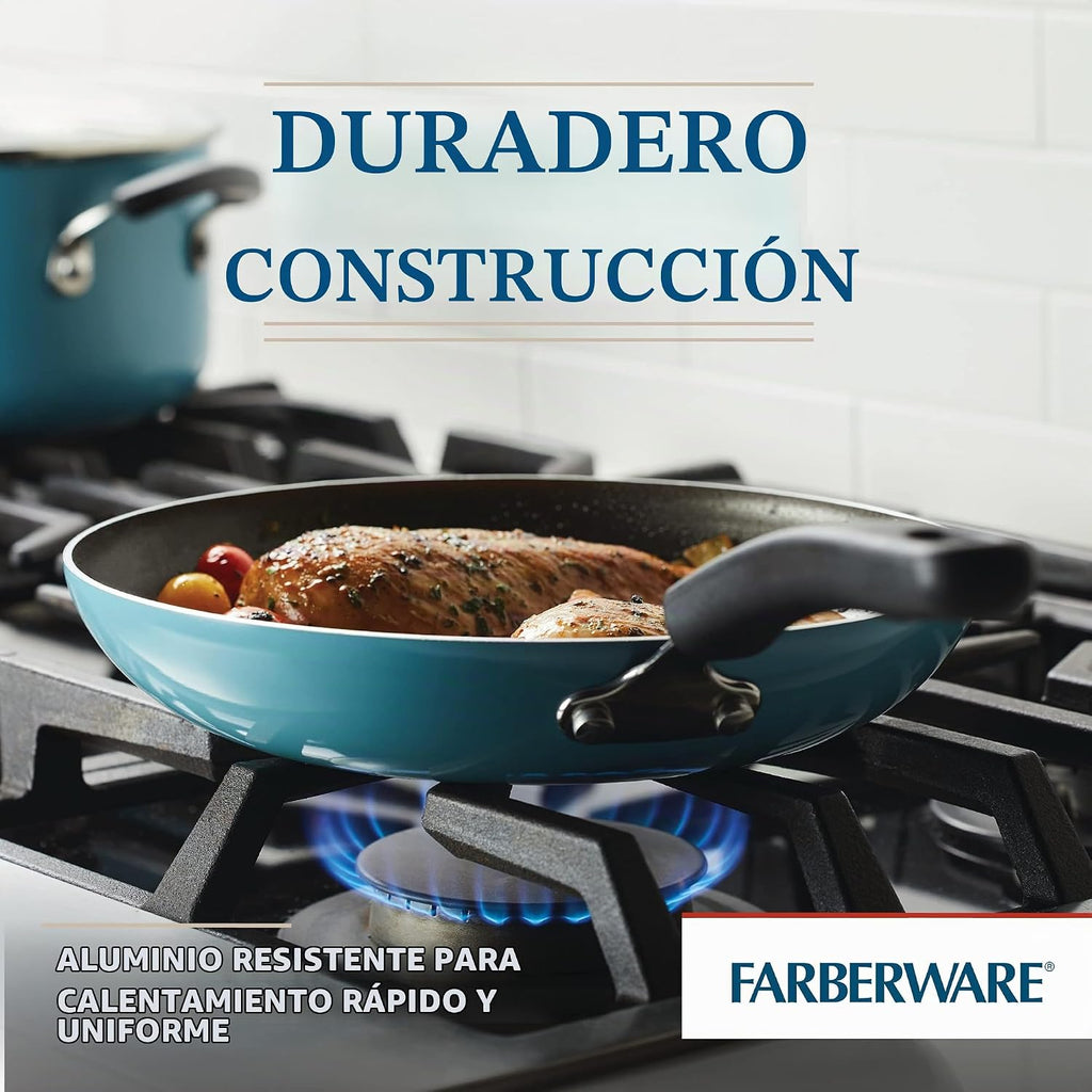 Farberware Cookstart DiamondMax - Juego de sartenes antiadherentes,...