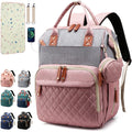 SHITIESHOU Bolsa de pañales mochila para bebé, bolsa de pañales par...