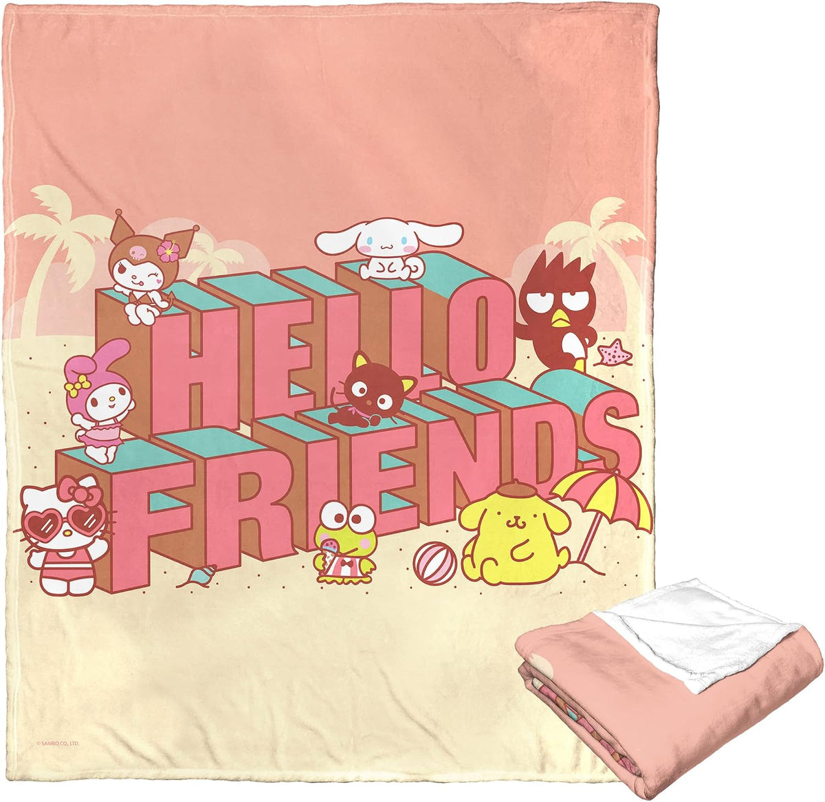 Northwest Hello Kitty - Manta de seda táctil, 50 x 60 pulgadas, ami...