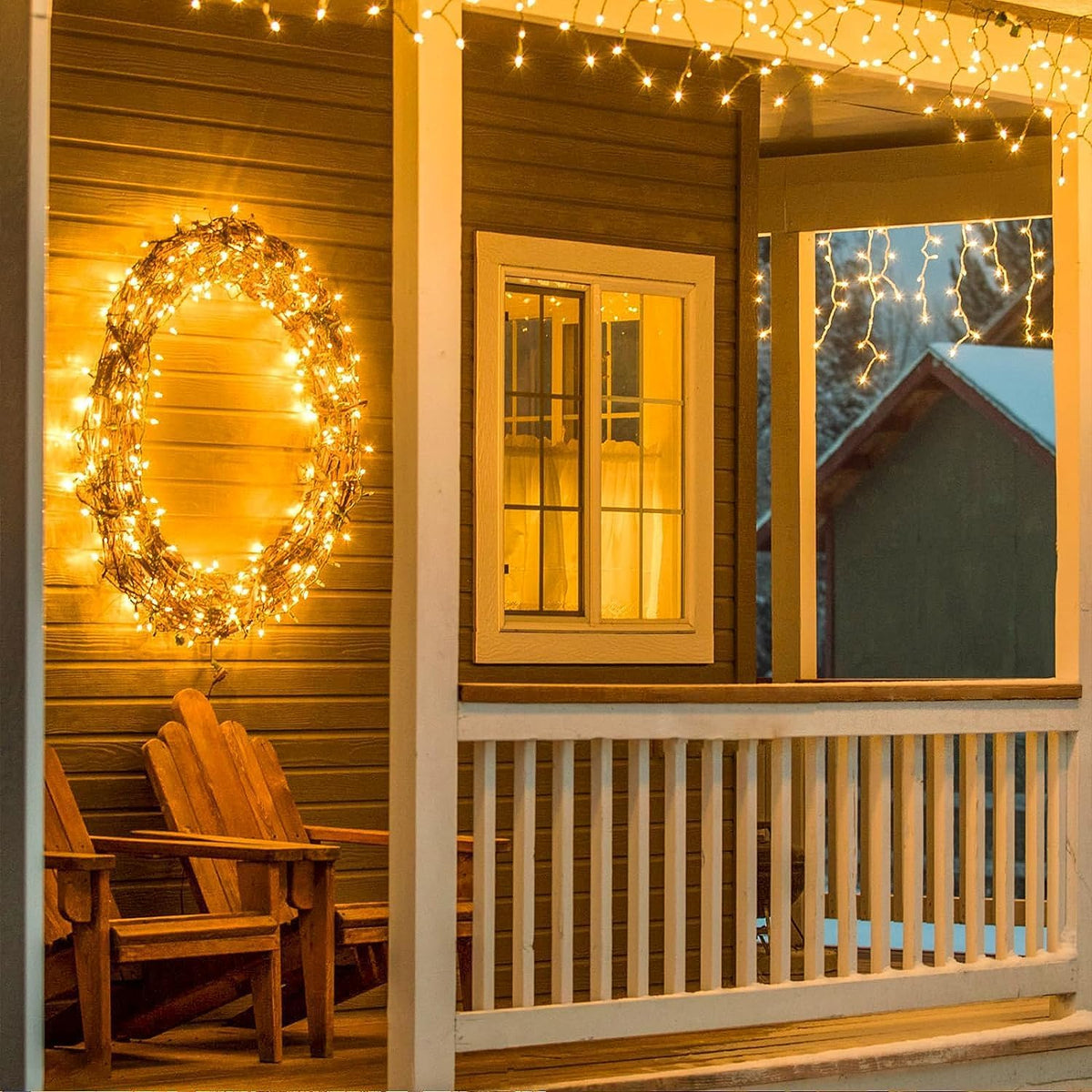 Cadena de 100 luces LED conectables, luces de Navidad de 33 pies pa...