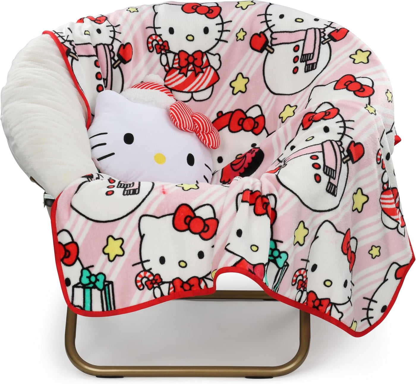 Jay Franco Hello Kitty - Juego de Navidad Nogginz de 12 pulgadas y...