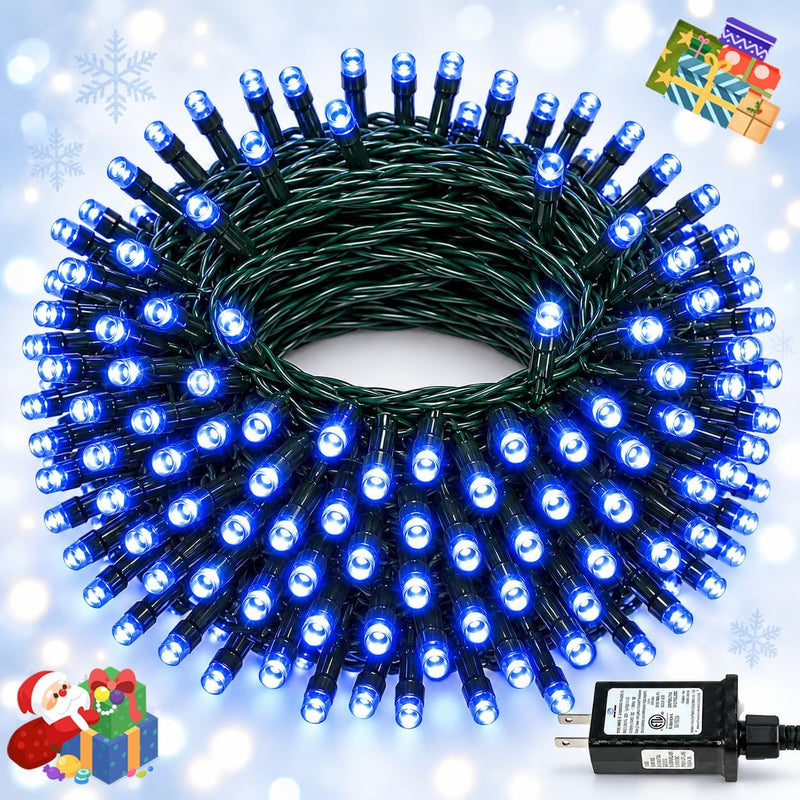 Guirnalda de luces navideñas conectables de 88 pies y 240 LED para...