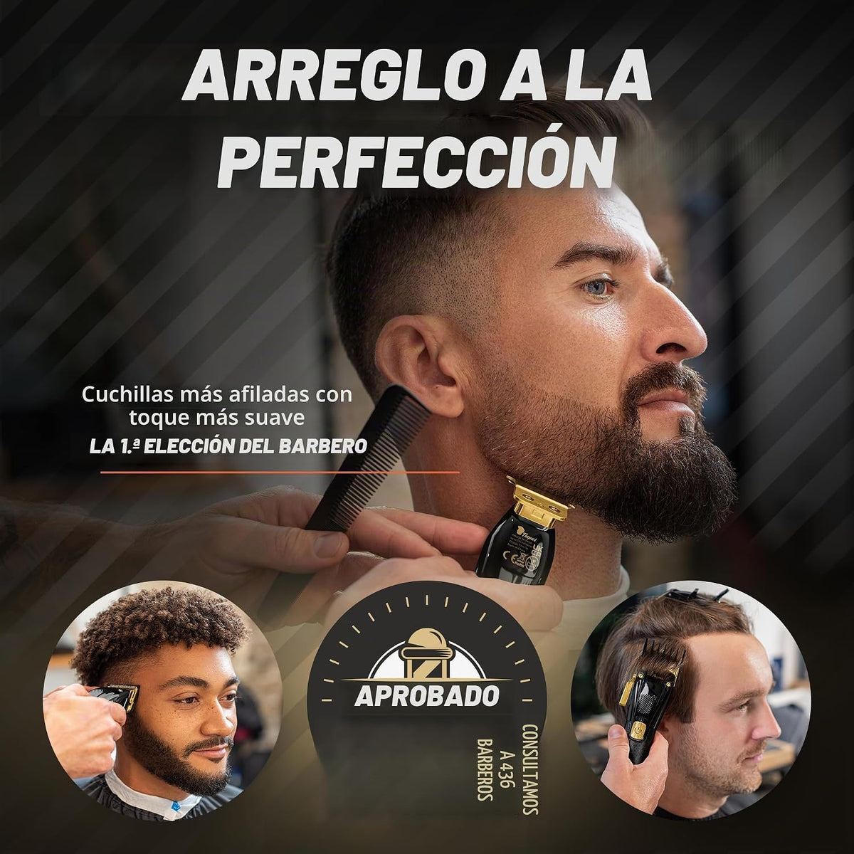 Fagaci Cortadores Profesionales de Pelo para Hombres Set Turbo Powe...