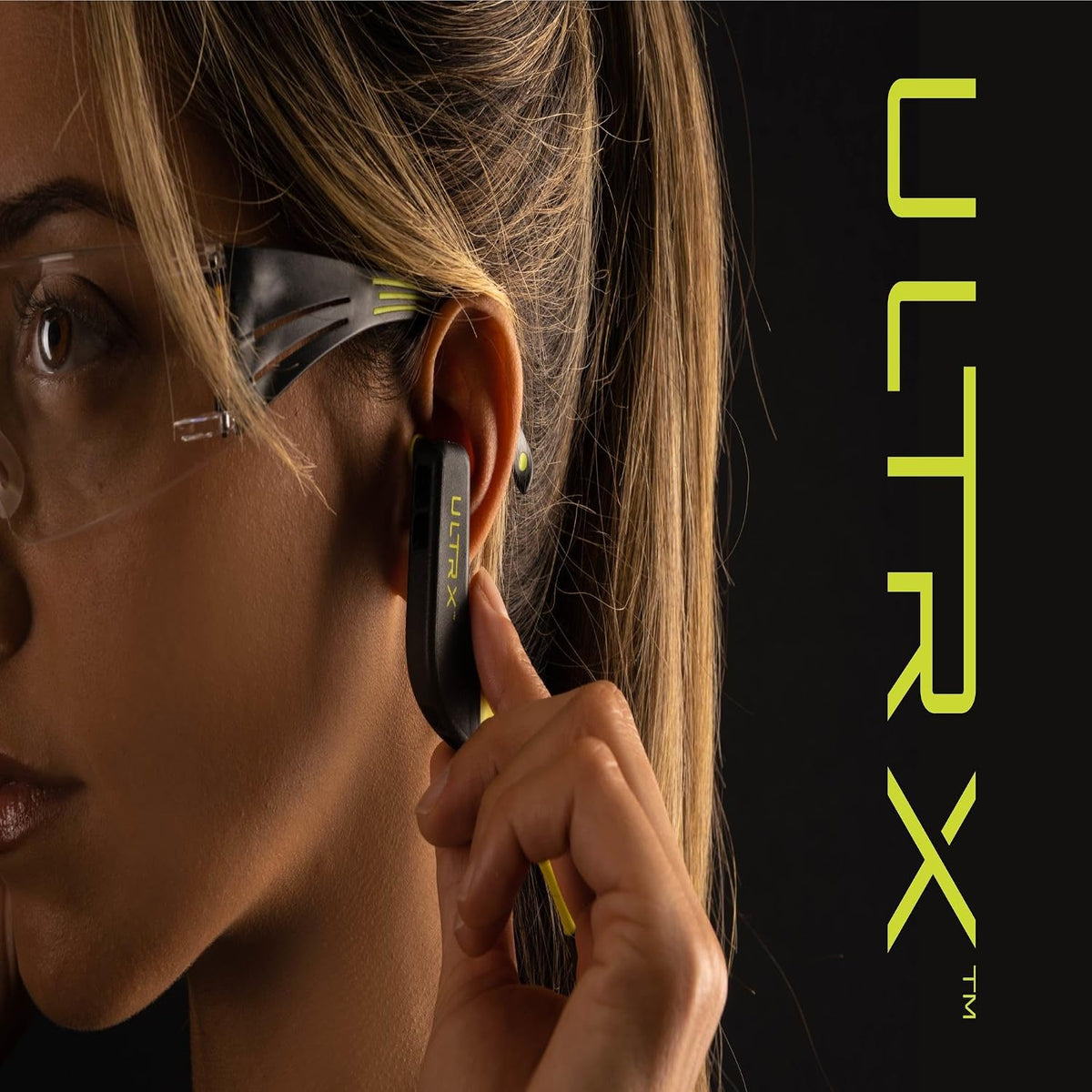 ULTRX Tapones para los oídos de protección ajustable, gris\/amarillo