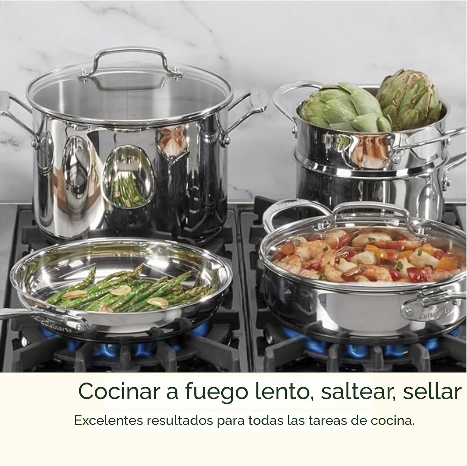 Cuisinart 77-11G Juego de 11 Piezas de Acero Inoxidable Colección d...