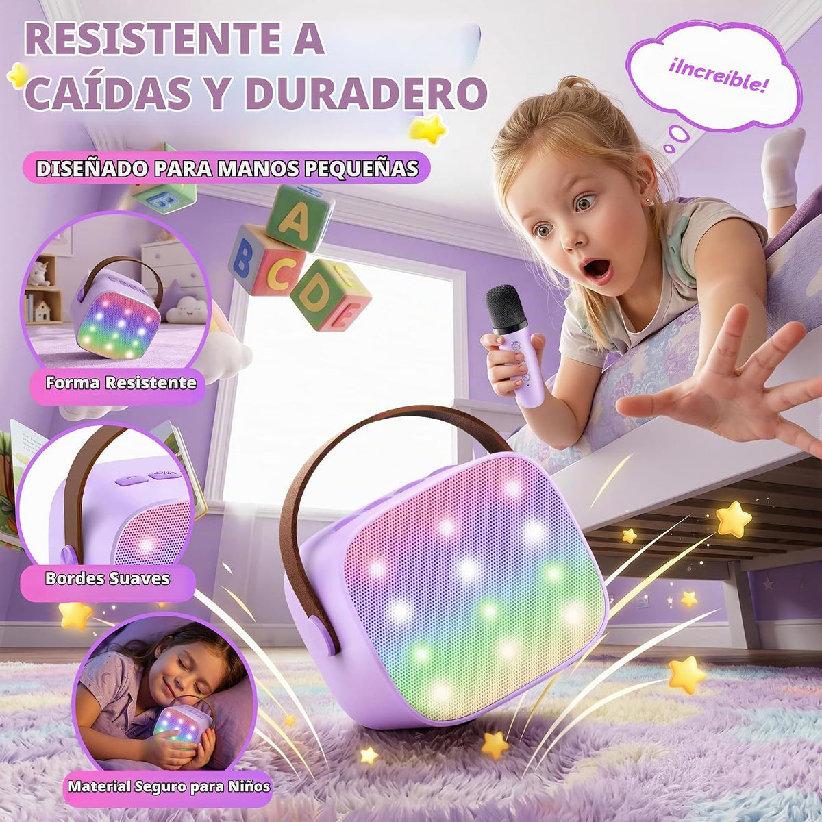 YLL - Máquina de karaoke para niños, regalos de cumpleaños para niñ...