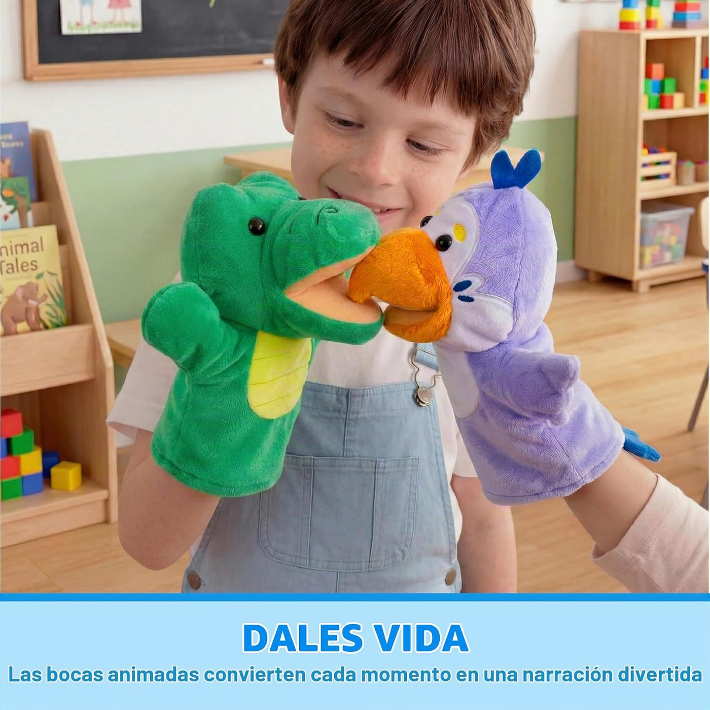 JOYIN - Juego de marionetas de mano para niños con boca de trabajo,...