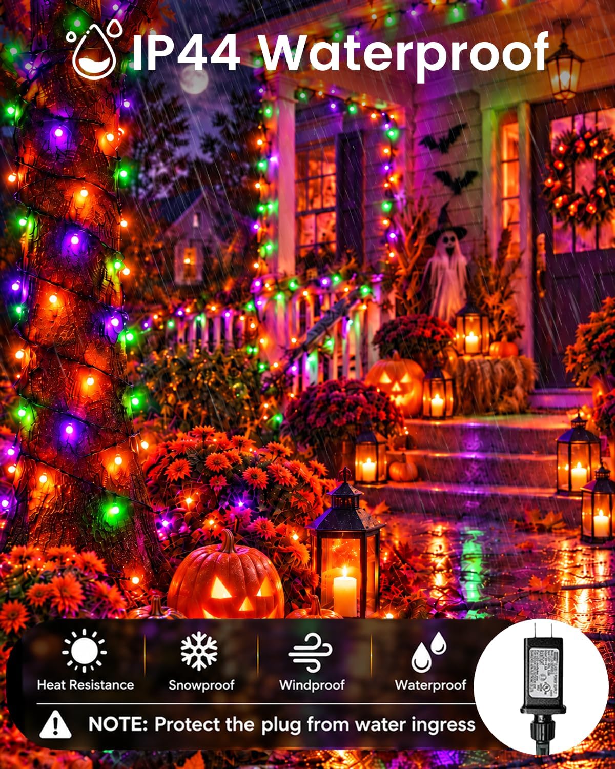 400LED Smart RGB Luces de cadena que cambian de color Aplicación de...