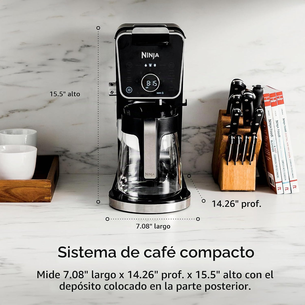 Ninja Cafetera de goteo con combo K Cup, sistema de café especial D...