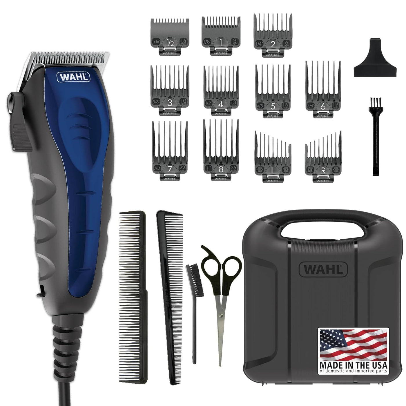 Wahl USA - Kit de corte de pelo personal compacto con cable y palan...