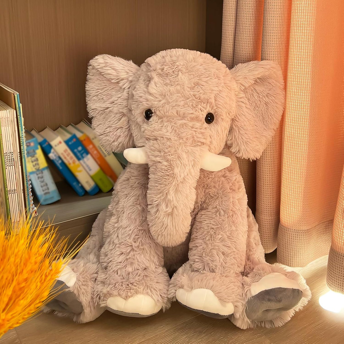 UBABER Elefante de peluche grande de 19.2 pulgadas, juguete de elef...