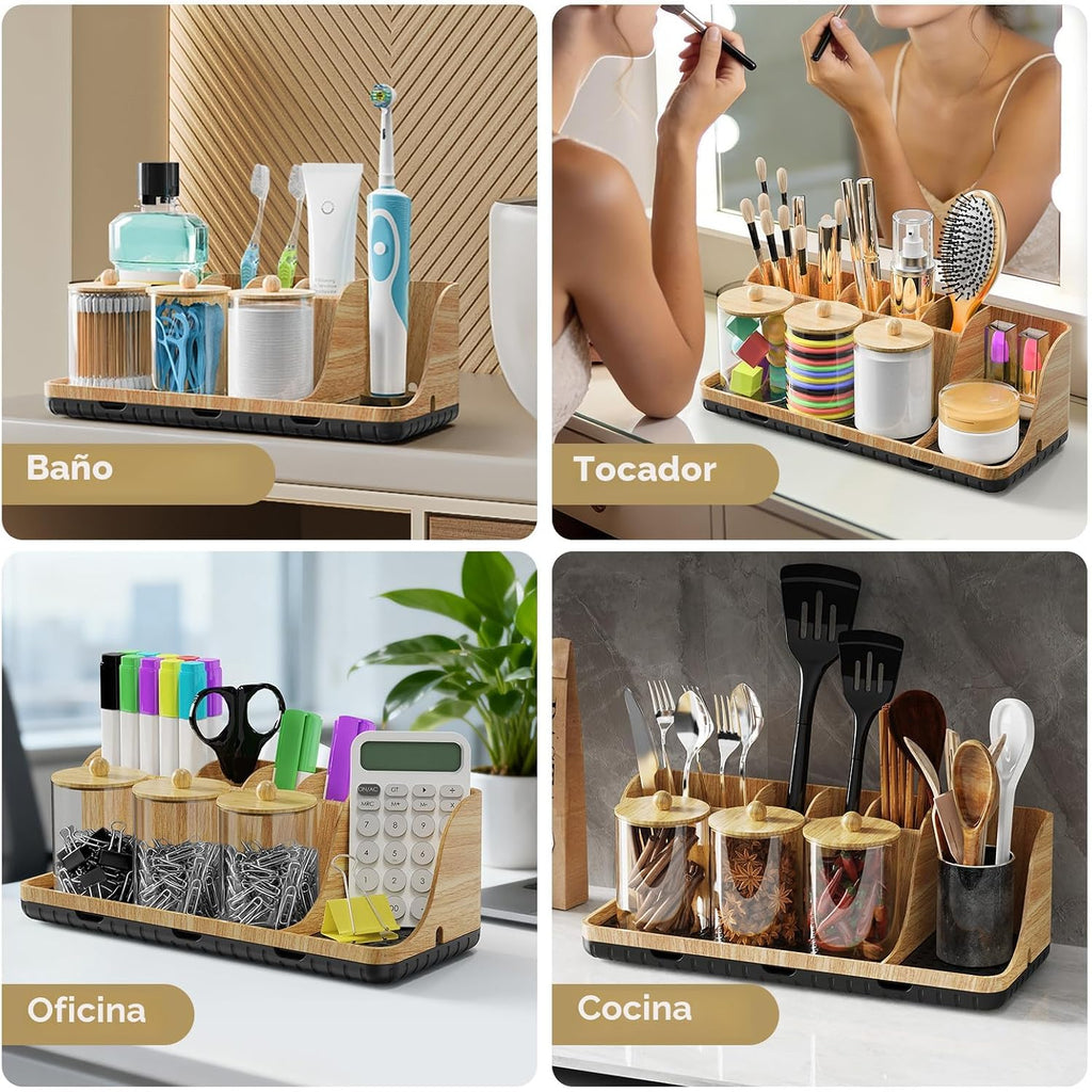 Juego de soporte para cepillos de dientes para baños con 3 soportes...