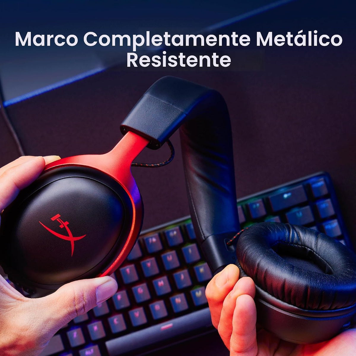 HyperX Cloud III - Auriculares para juegos con cable, PC, PS5, Xbox...
