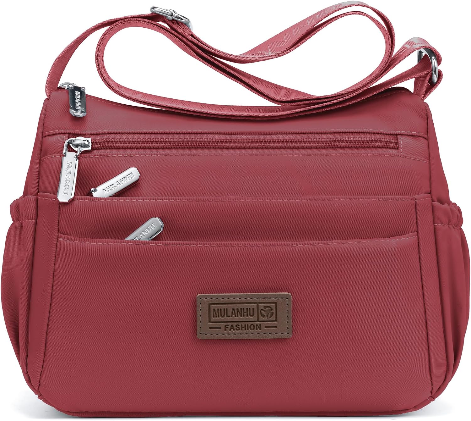 Bolsos cruzados de nailon para mujer, bolsos impermeables con múltiples bolsillos