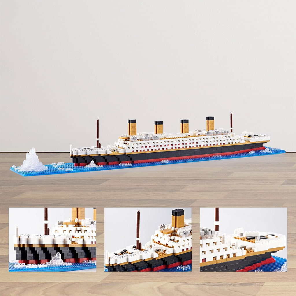 Juego de bloques de construcción Titanic, kit de modelo de crucero...