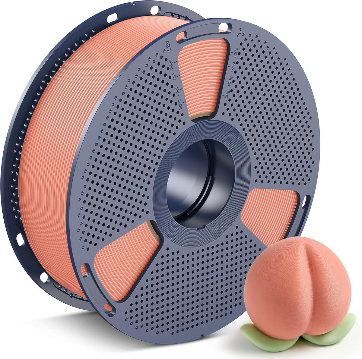 SUNLU Filamento PLA para impresora 3D, color rosa melocotón, 2.2 lb...