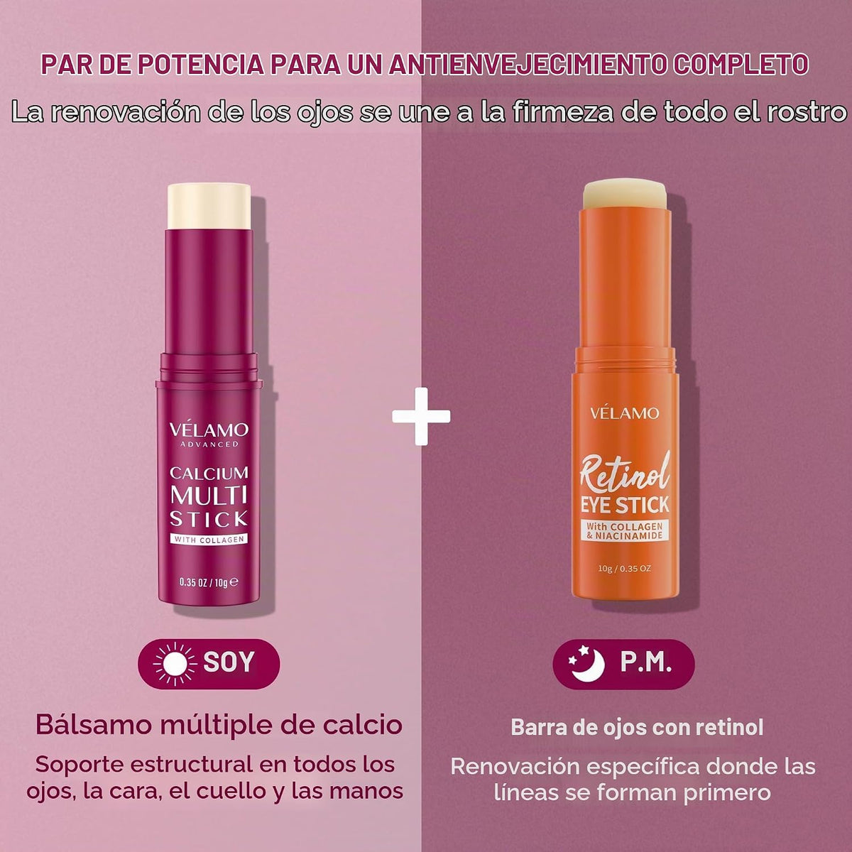 Bálsamo múltiple de calcio para arrugas, debajo de los ojos, la car...