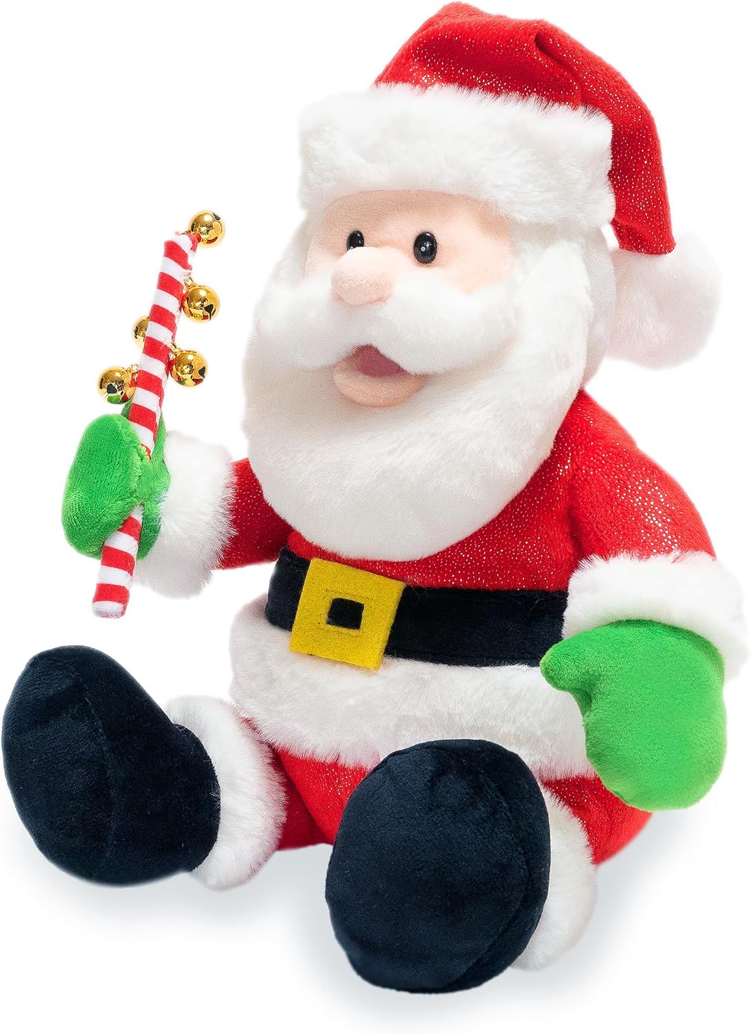 Cuddle Barn - Papá Noel Jingling | Juguete de peluche navideño de P...