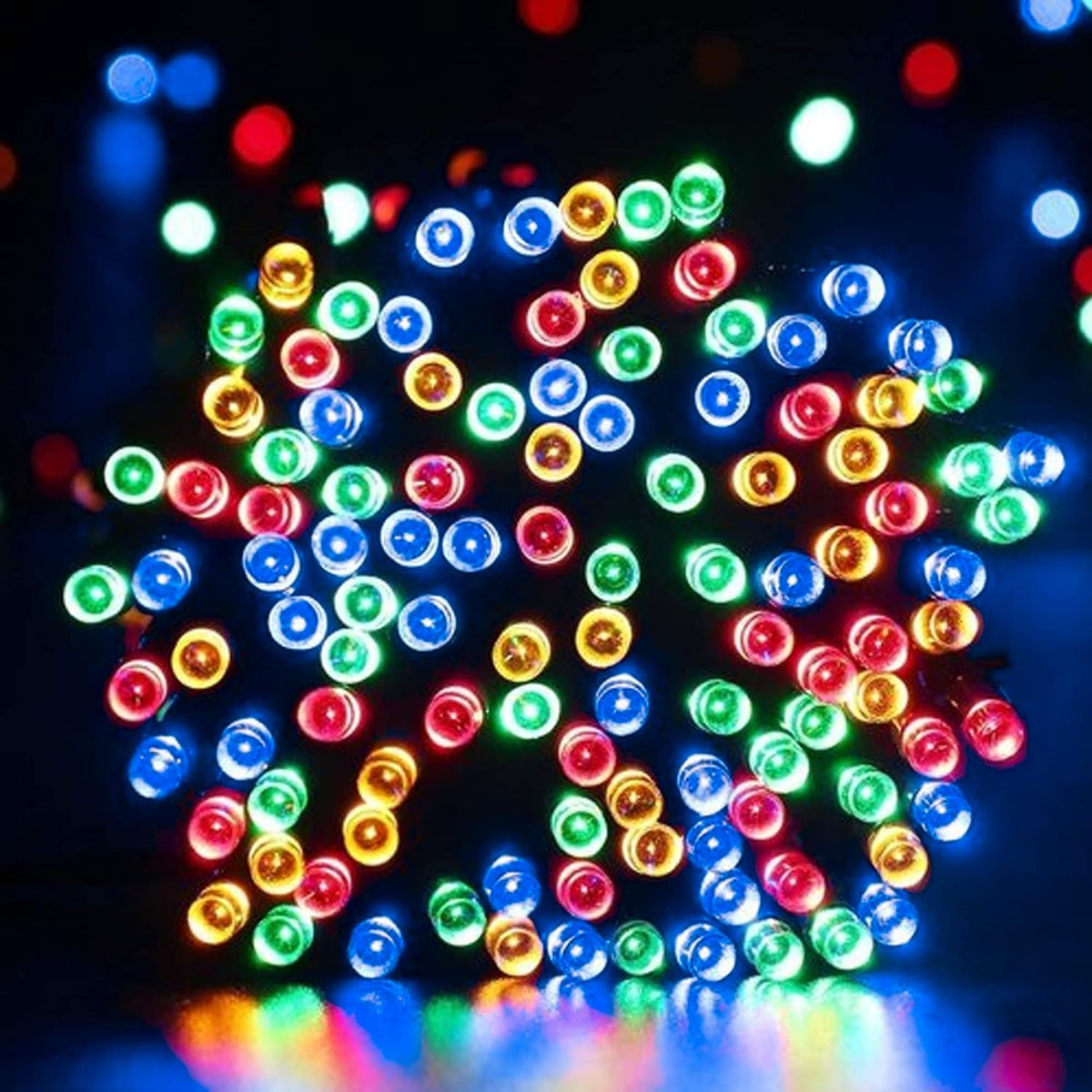 Dazzle Bright Guirnalda de luces de Navidad multicolor, 82 pies, 10...