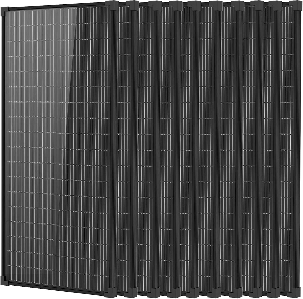Panel solar de 1000 W tipo N 18BB, 25.6% de eficiencia 12 V PV para...