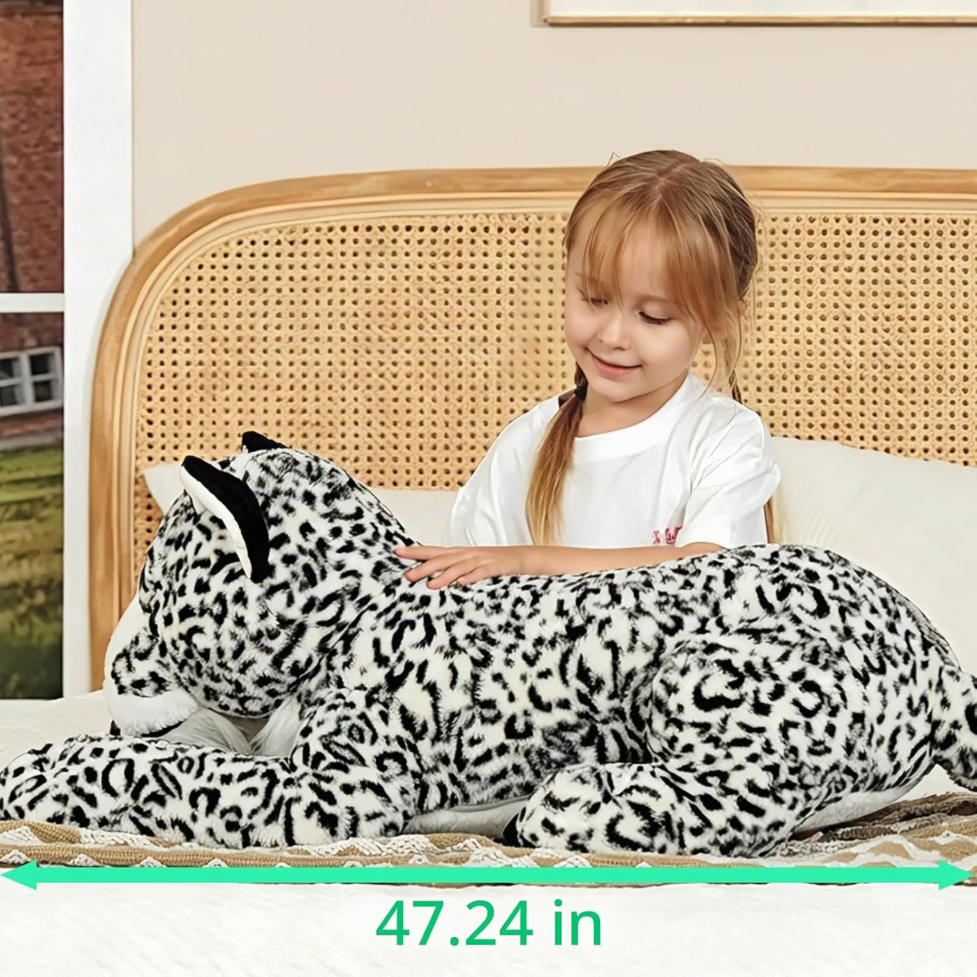 MaoGoLan Almohada de Animal de Peluche Leopardo de las Nieves Gigan...