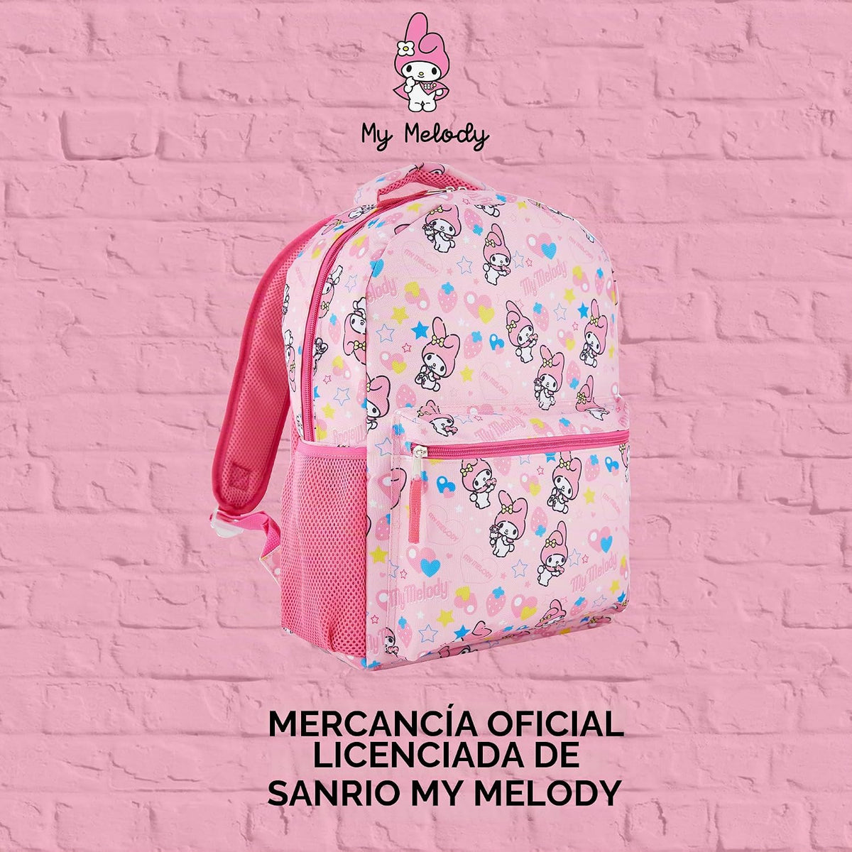 Mochila escolar completa Hello Kitty - My Melody, Kuromi, Keroppi,...
