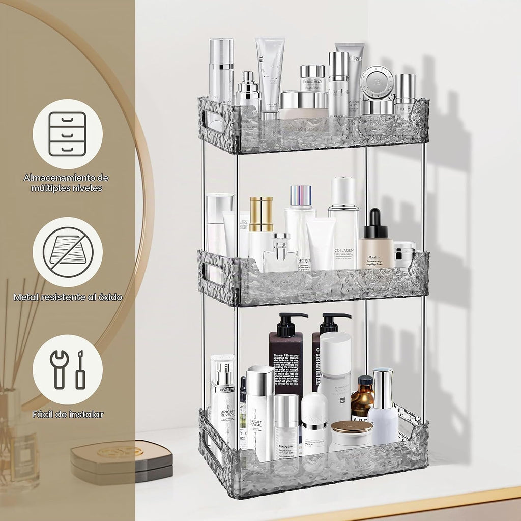 TENDER EPOCH Organizador de encimera de baño de 3 niveles, organiza...
