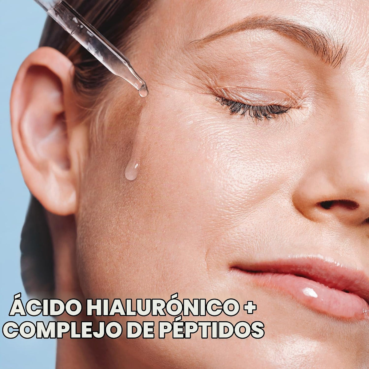 Ebanel Suero de ácido hialurónico para cara con péptidos, suero ant...