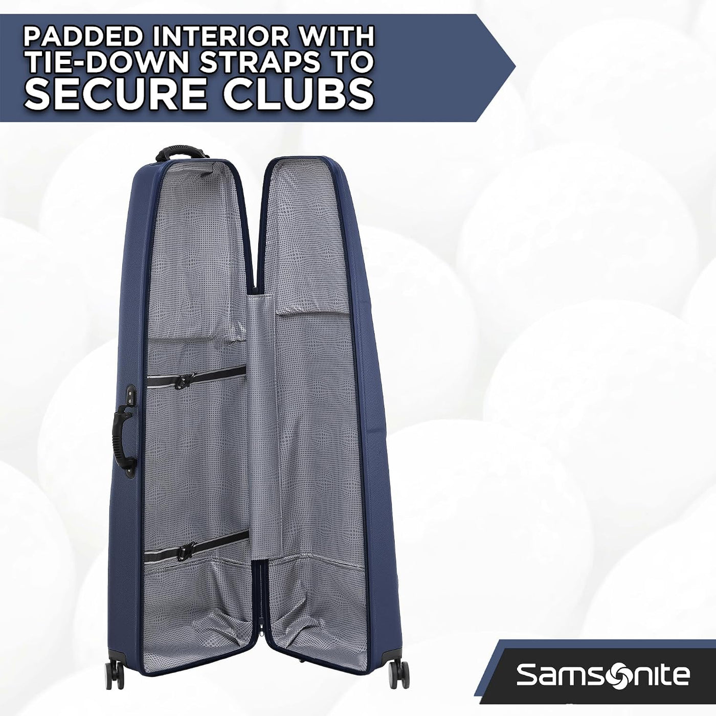 Samsonite Tour Deluxe - Funda rígida para golf, bolsa de viaje de g...