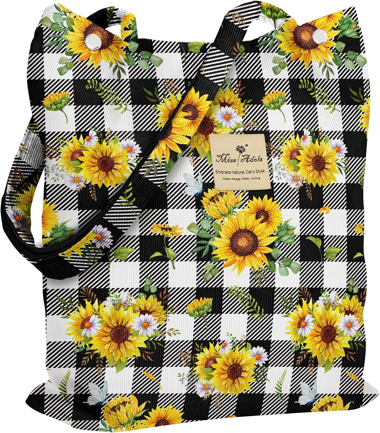 Miss Adola Bolso tote de pana para mujer con diseño estético | Hebi...