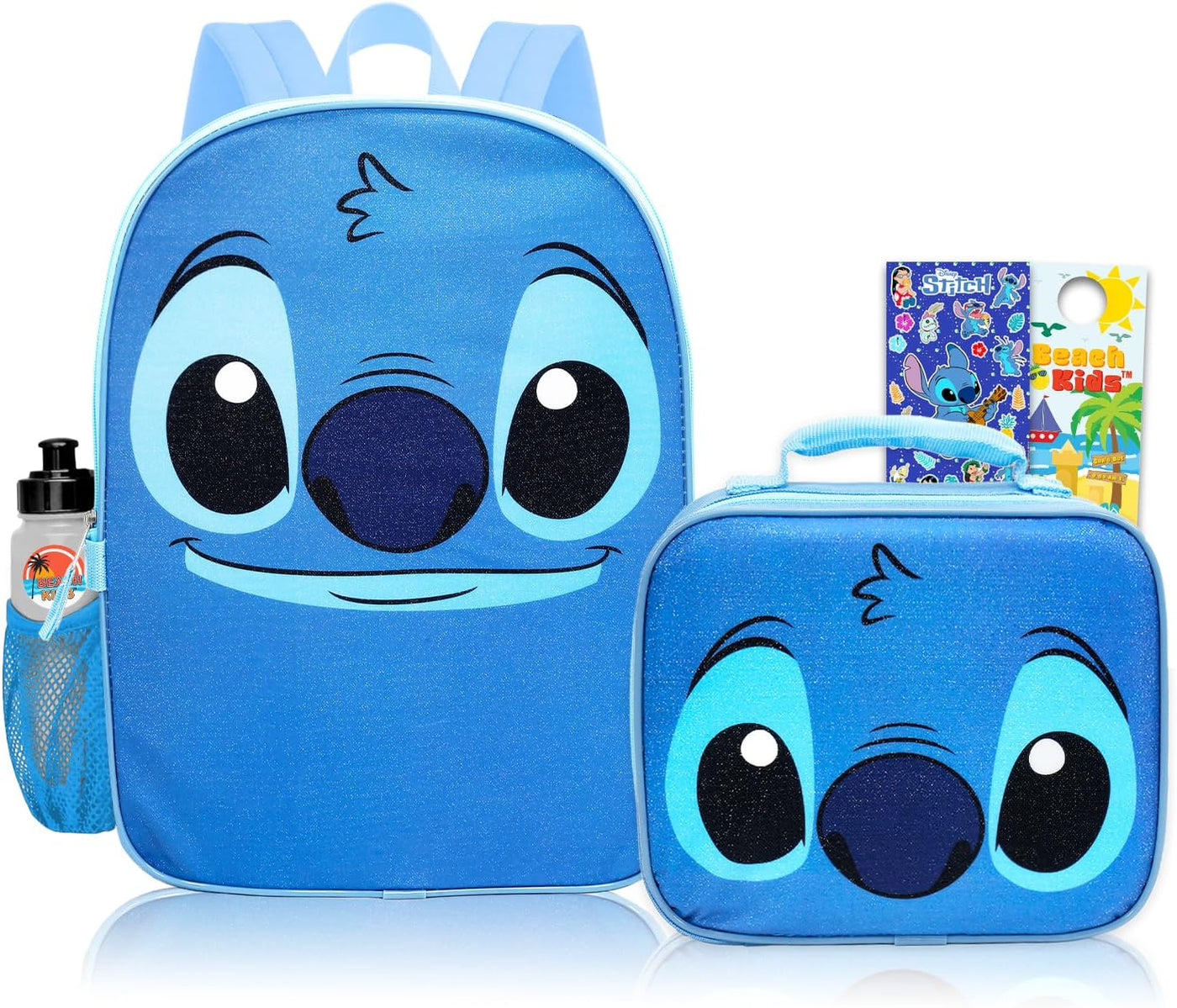 Disney Mochila Stitch con lonchera para niños, paquete de bolsa esc...