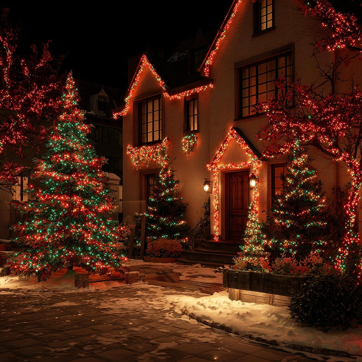 TW SHINE luces de Navidad, 600 luces LED de 196 pies, tira de luces...
