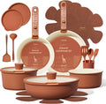 CAROTE Juego de utensilios de cocina de cerámica de 21 piezas, olla...