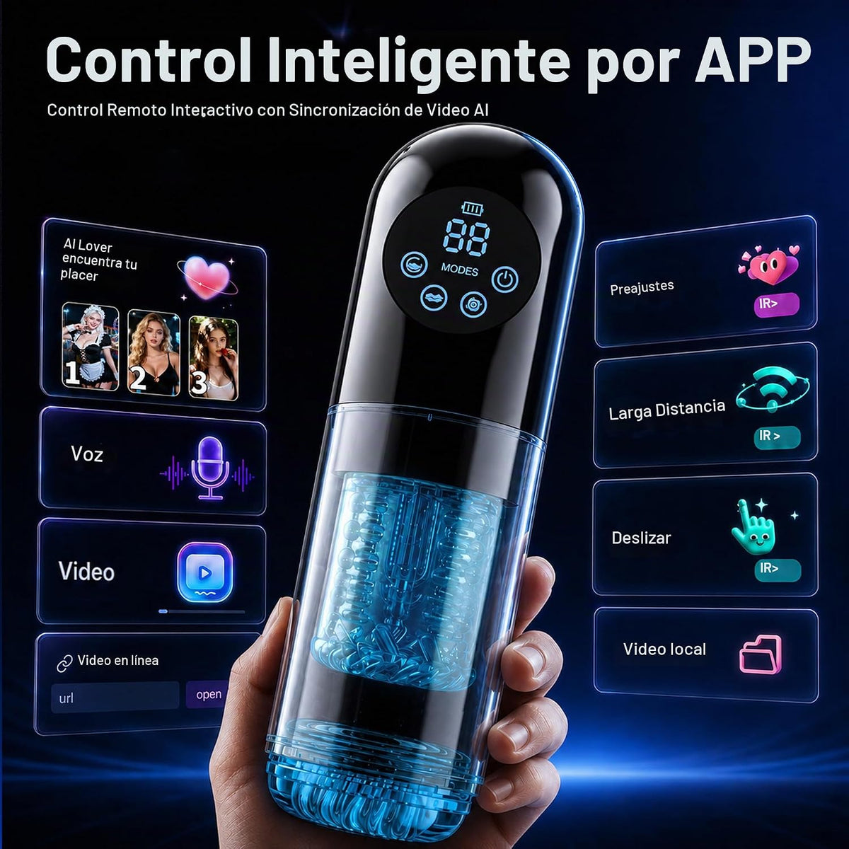 Bomba de pene masturbador masculino \u2013 AI Sync Juguetes sexuale...