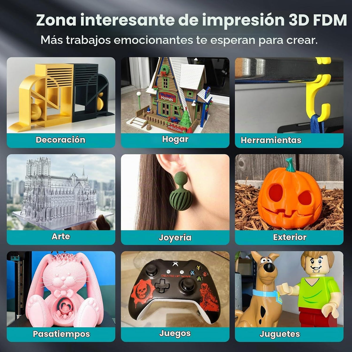 SUNLU Filamento PLA para impresora 3D, blanco, paquete de 2, 4.4 lb...