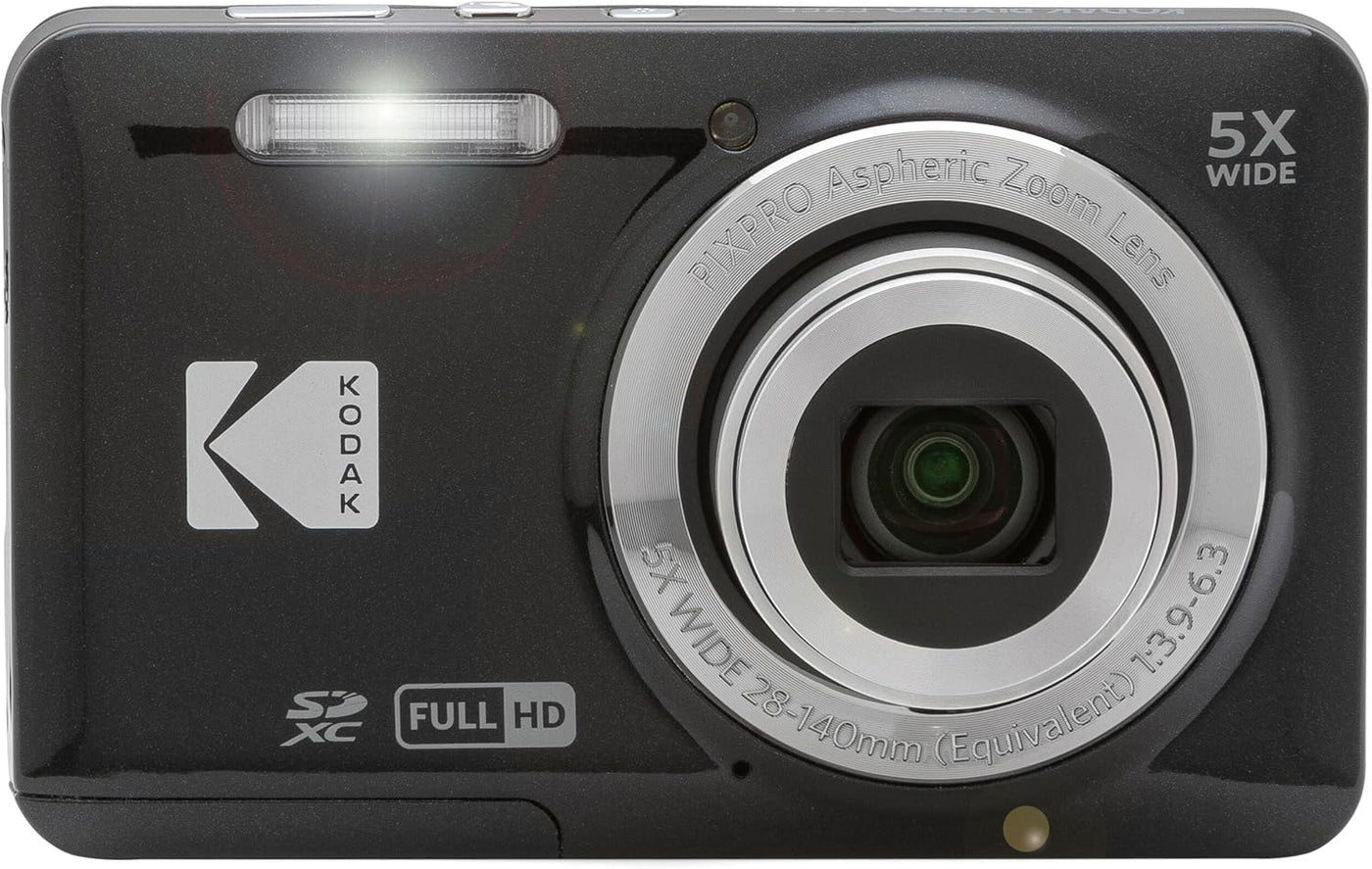 Kodak PIXPRO FZ55 cámara digital negra de 16 MP con zoom óptico 5X,...