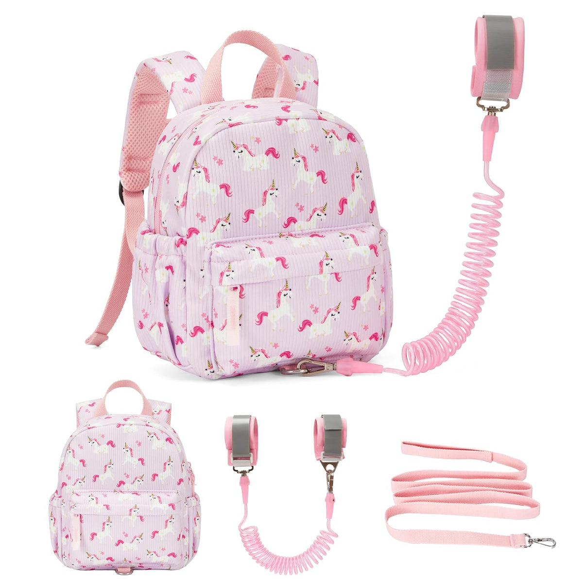 KingCheer Mochila de pana para niños pequeños con correa desmontabl...