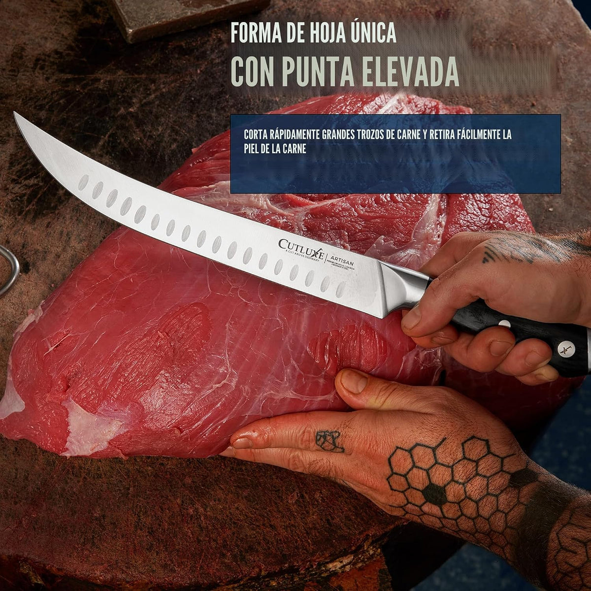 Cutluxe Cuchillo de Carnicero \u2013 Cuchillo Cimeter de Despiece d...