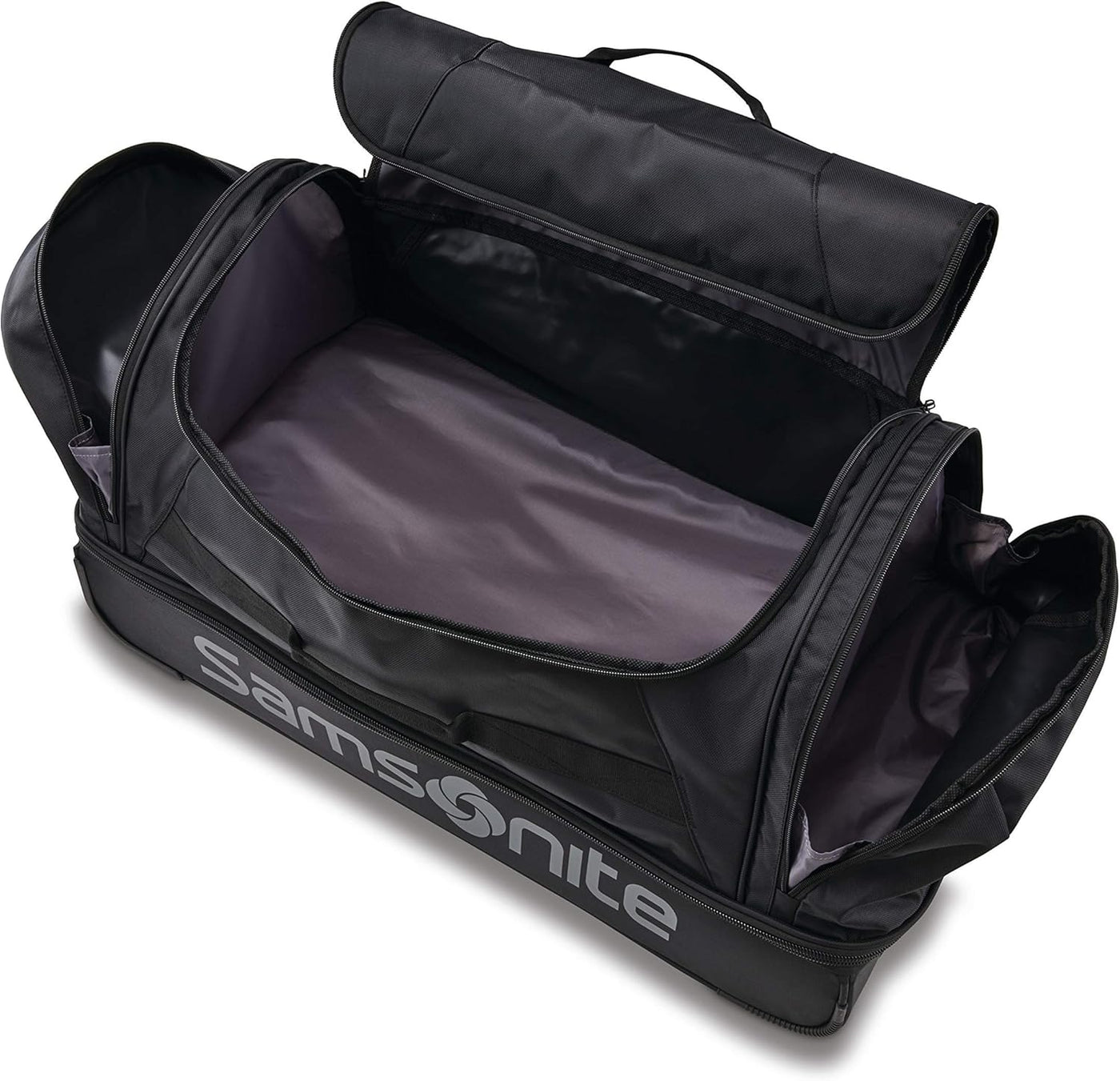 Samsonite Andante - Bolsa de lona con 2 ruedas, Todo negro