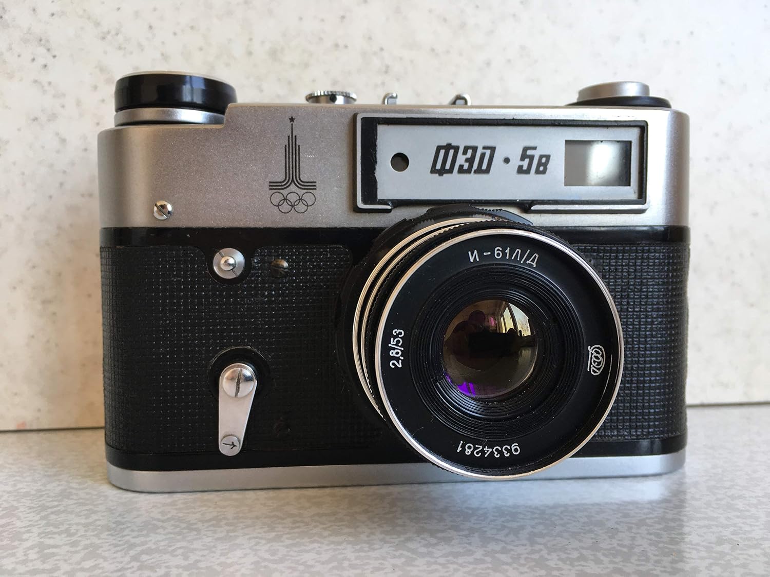 FED-5B URSS Unión Soviética Rusa 1.378 in RF Leica Copy Film Cámara...