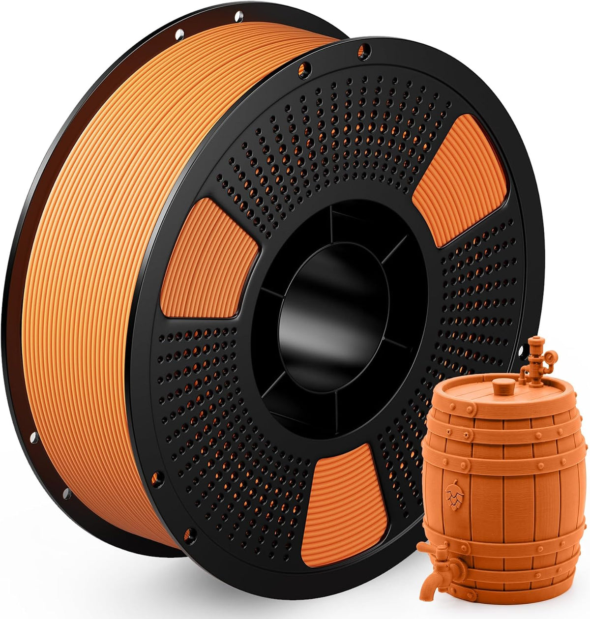 UJOY3D Filamento PLA de fibra de madera, 2.2 lbs, marrón terracota...
