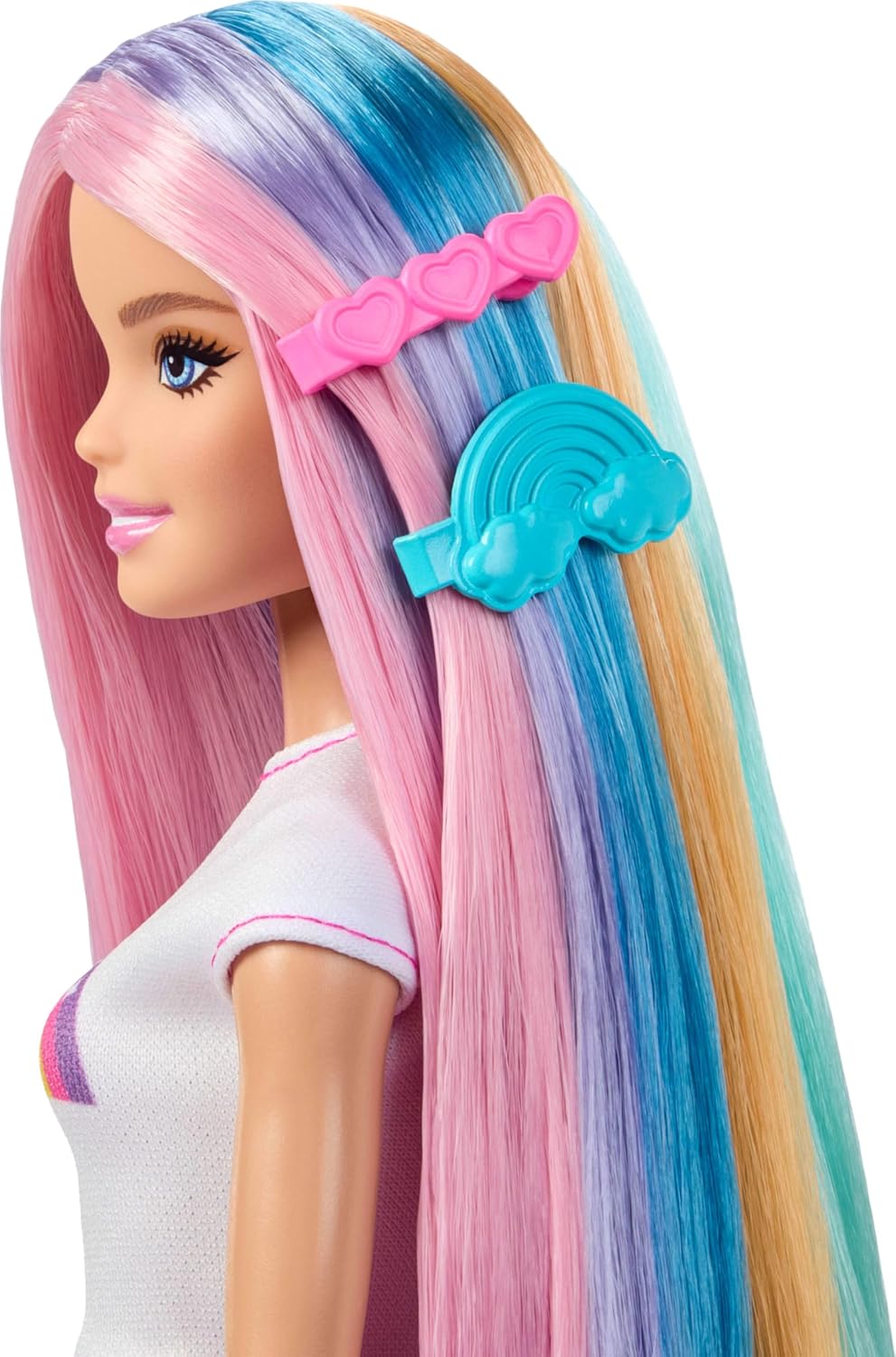 Barbie Muñeca de pelo Rainbow Sparkle y accesorios | Muñeca de moda...
