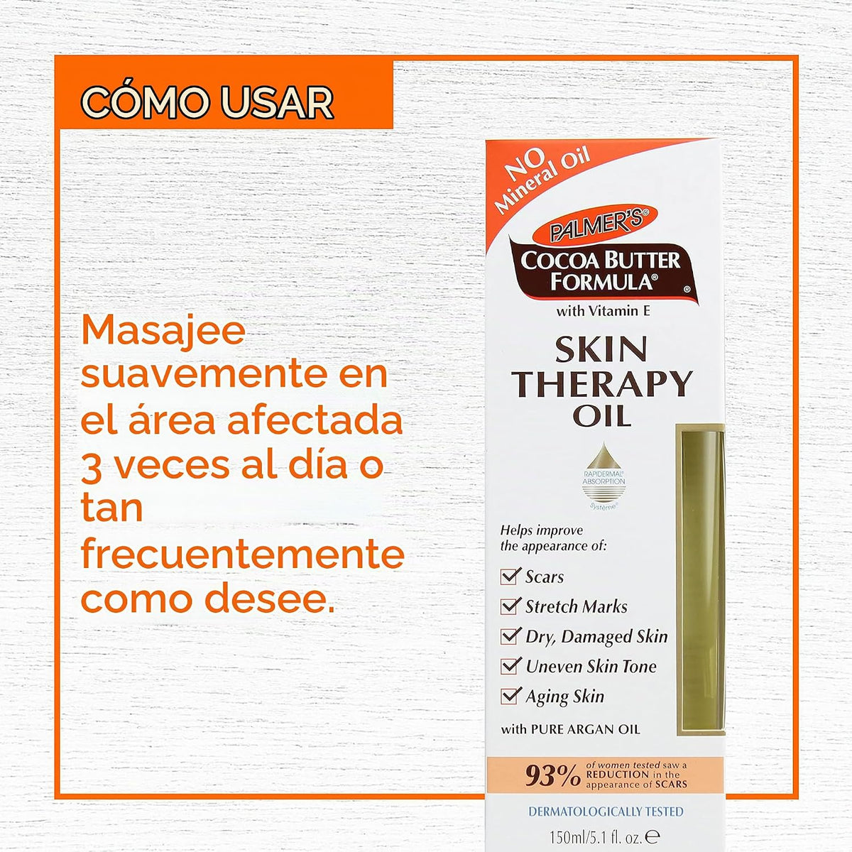 Palmer's Fórmula de manteca de cacao para terapia cutánea, acei...