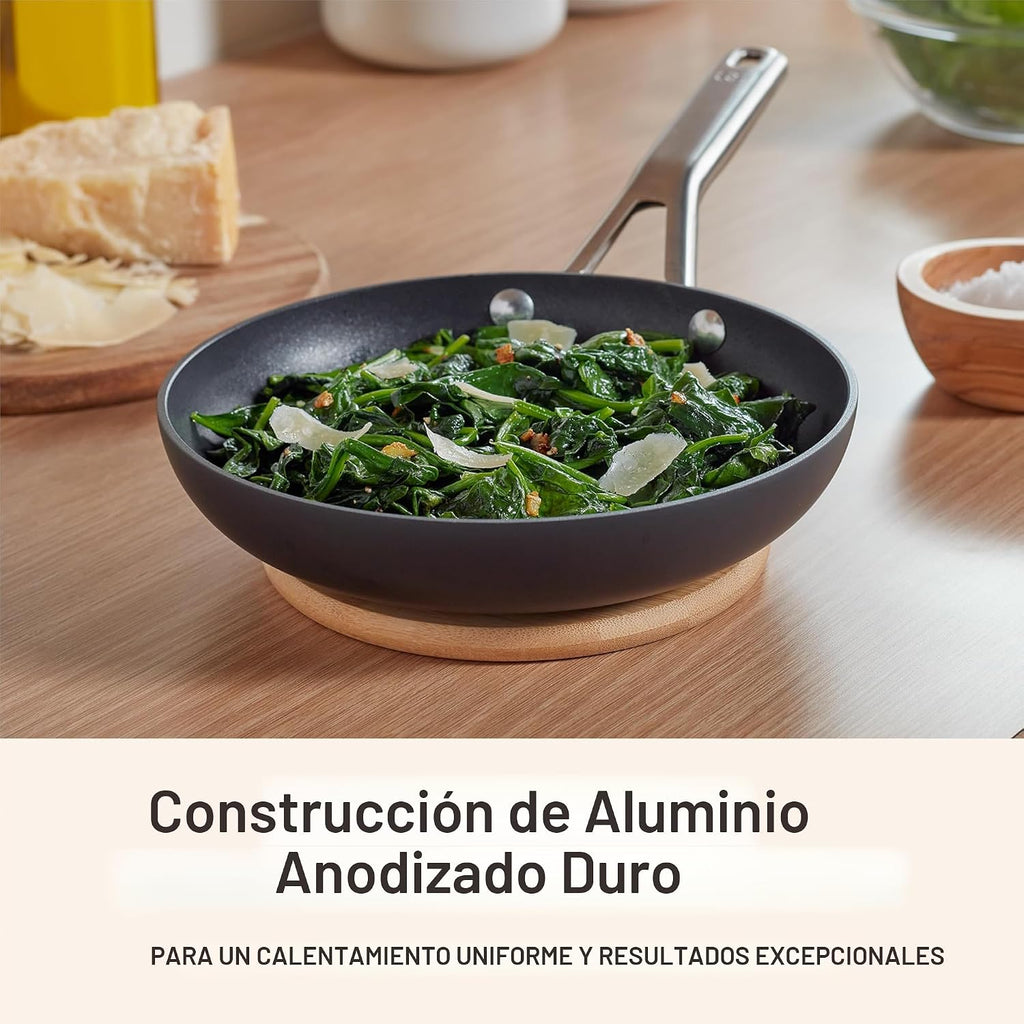 Calphalon® Juego de sartenes antiadherentes anodizadas duras de 8&#...