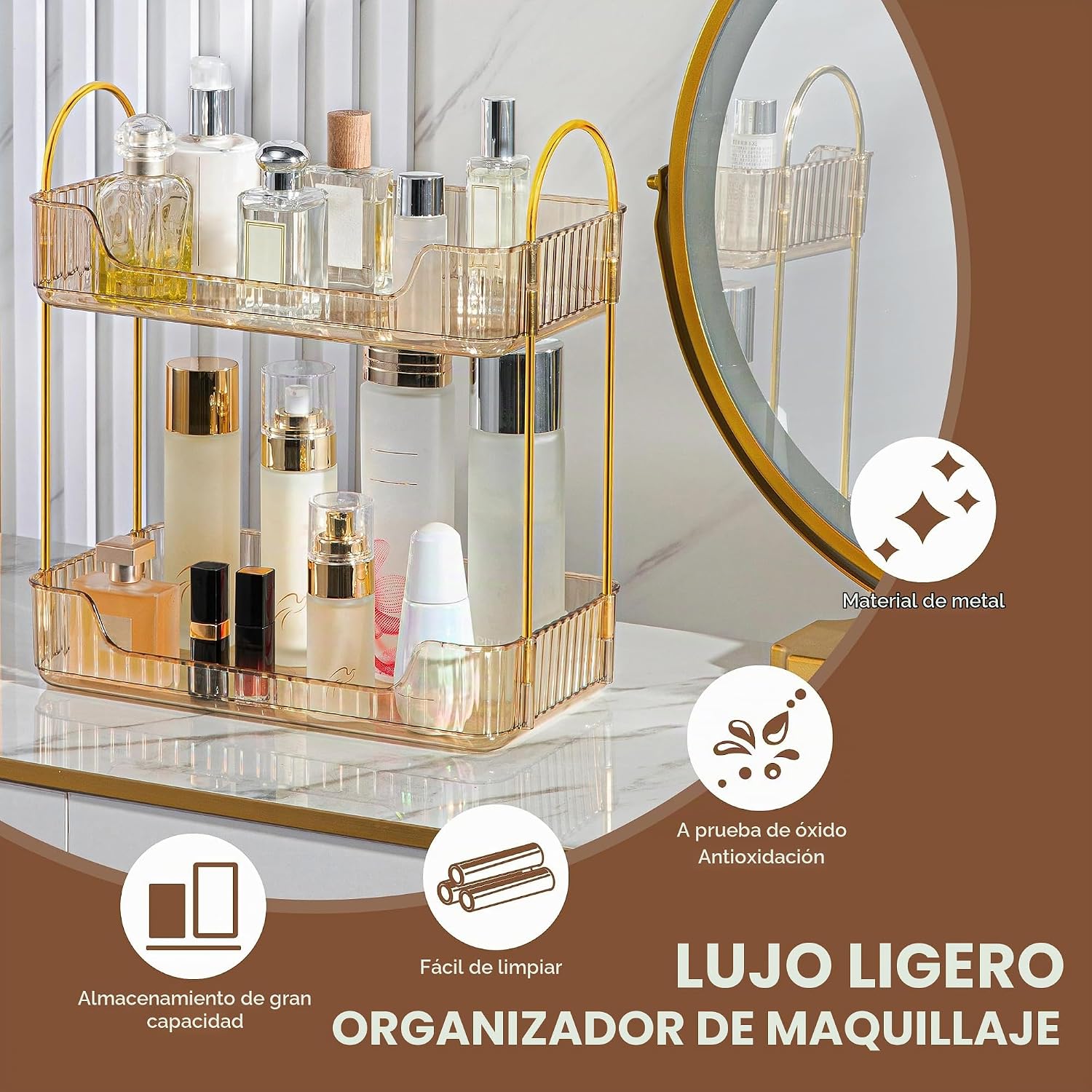 YCIA&amp;DONE Organizador de Baño para Encimera, Almacenamiento de...