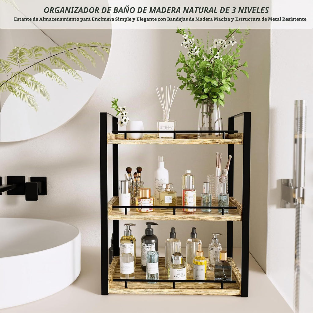 CeleVista Organizador de encimera de baño, estante de encimera de m...