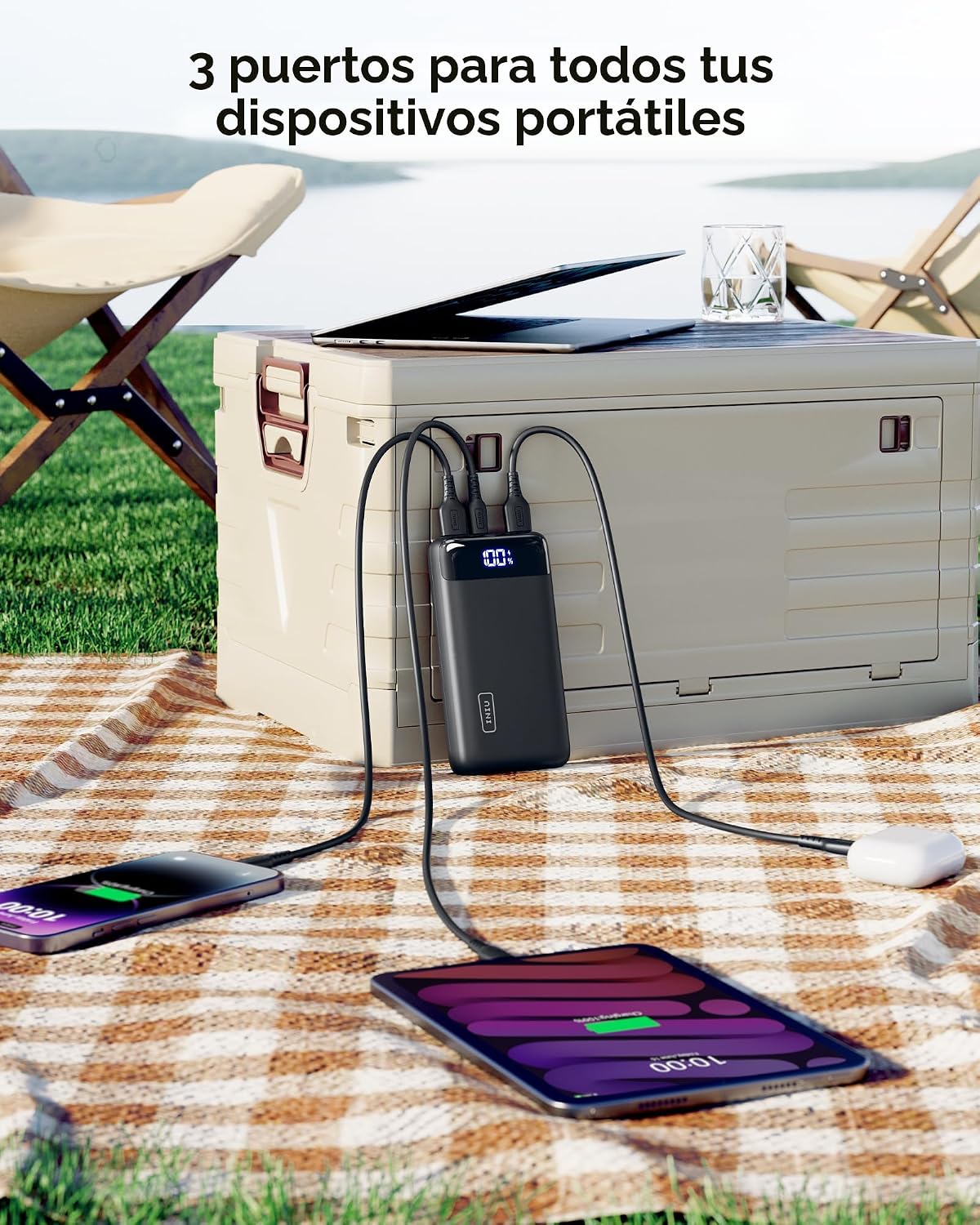 INIU cargador portátil 20000mAh, banco de carga rápida compacto del...